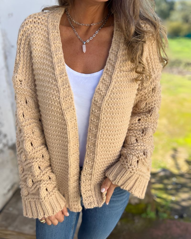 COLLEEN - Classic Knit Cardigan