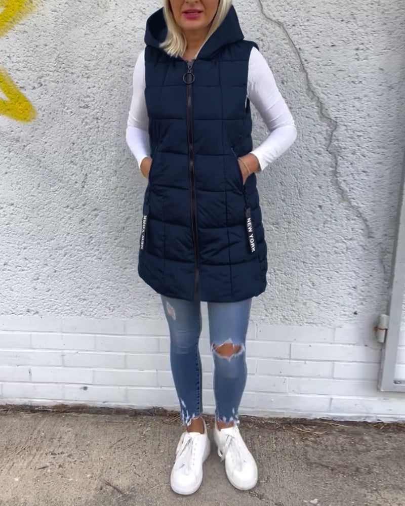 CELESTE - Sleeveless Puffer Jacket
