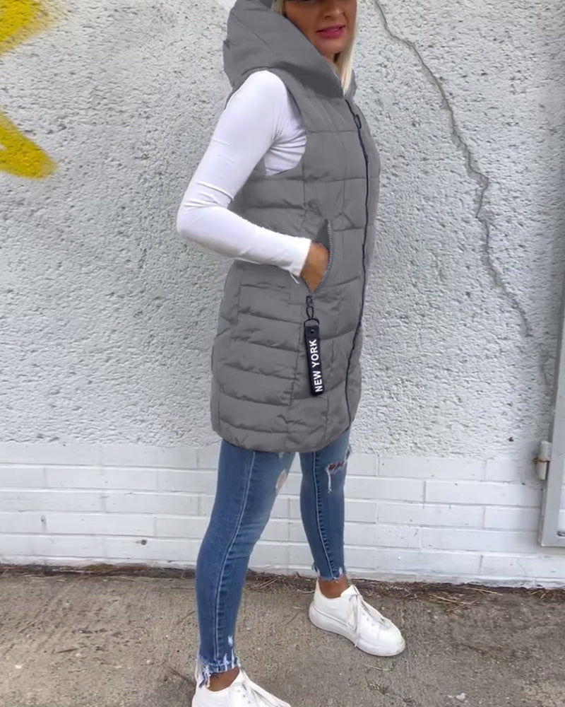 CELESTE - Sleeveless Puffer Jacket