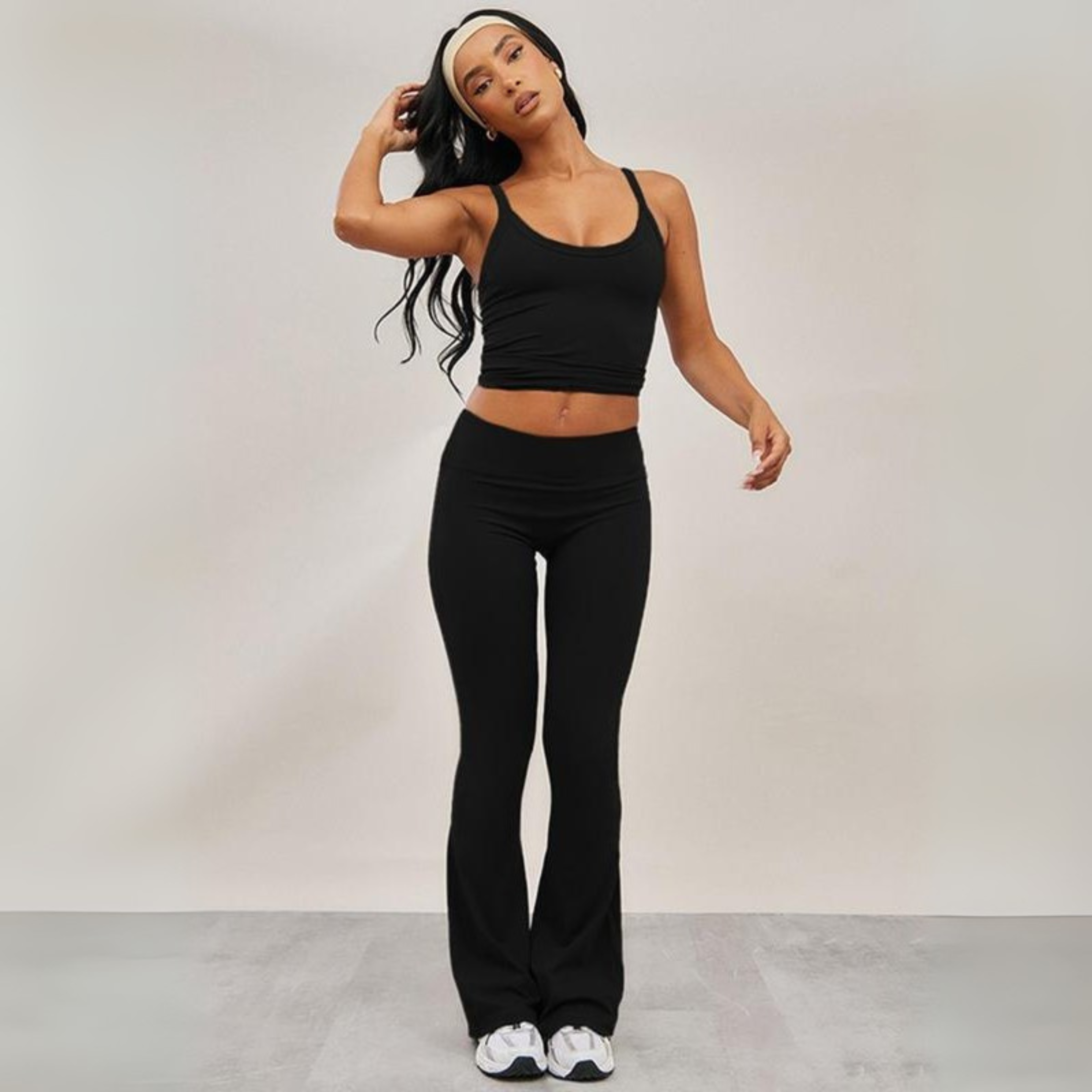 ARIANA - Casual Cami Top and Flare Leg Pants Set