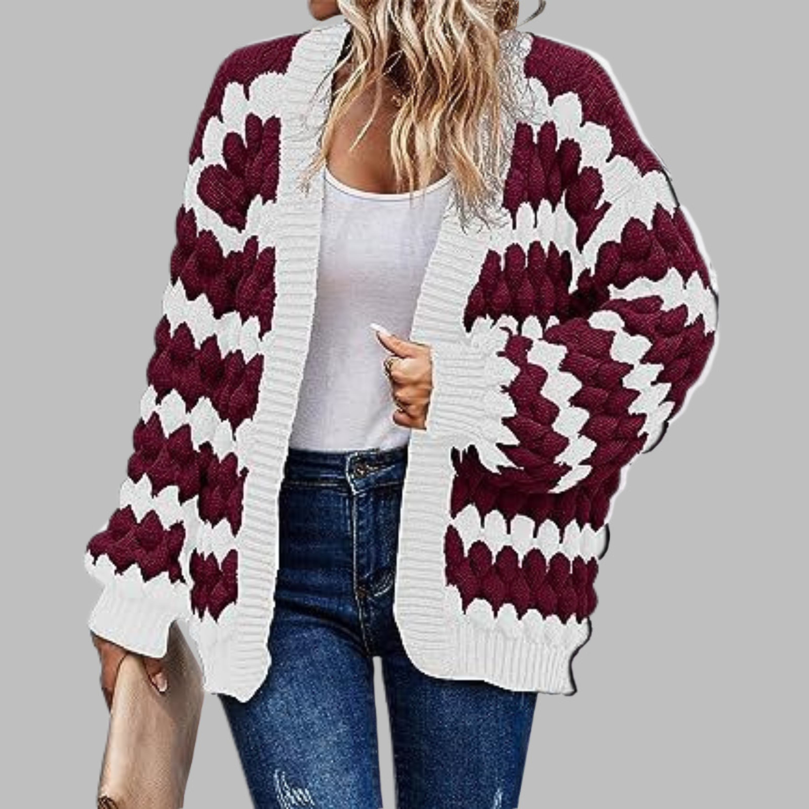 SALVACION – Casual Long Sleeve Drop Shoulder Cardigan