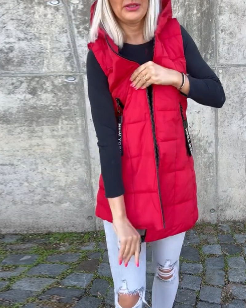 CELESTE - Sleeveless Puffer Jacket