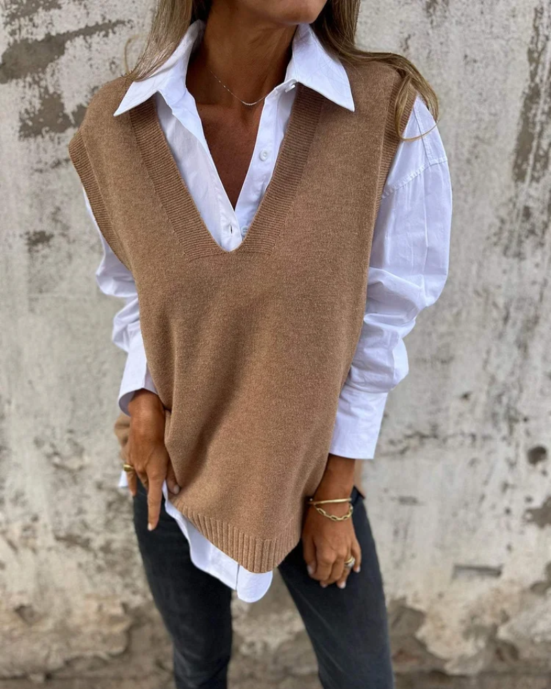 EVELYN - Stylish Knit Sweater Vest