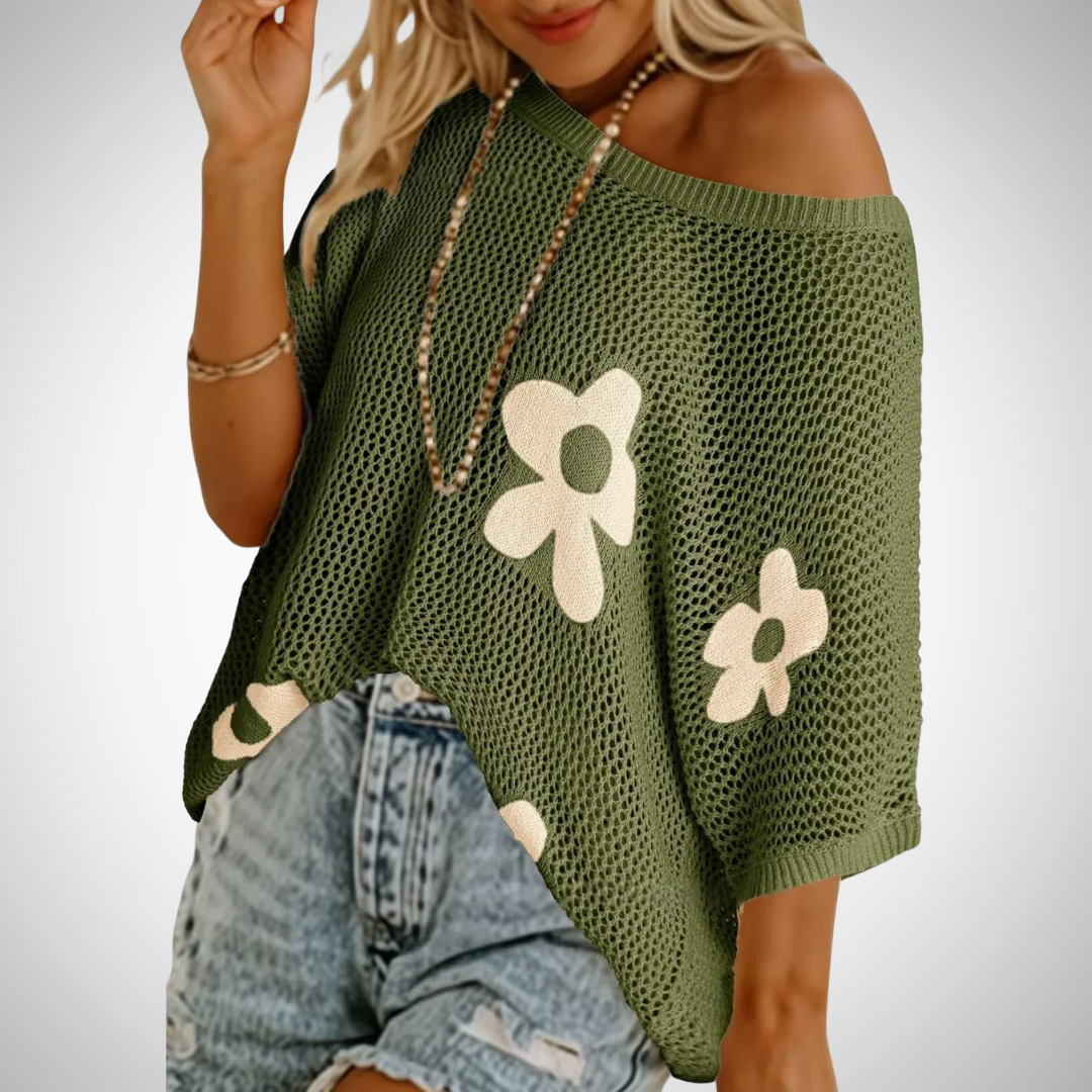 JINKY - Stylish Lightweight Crochet Top