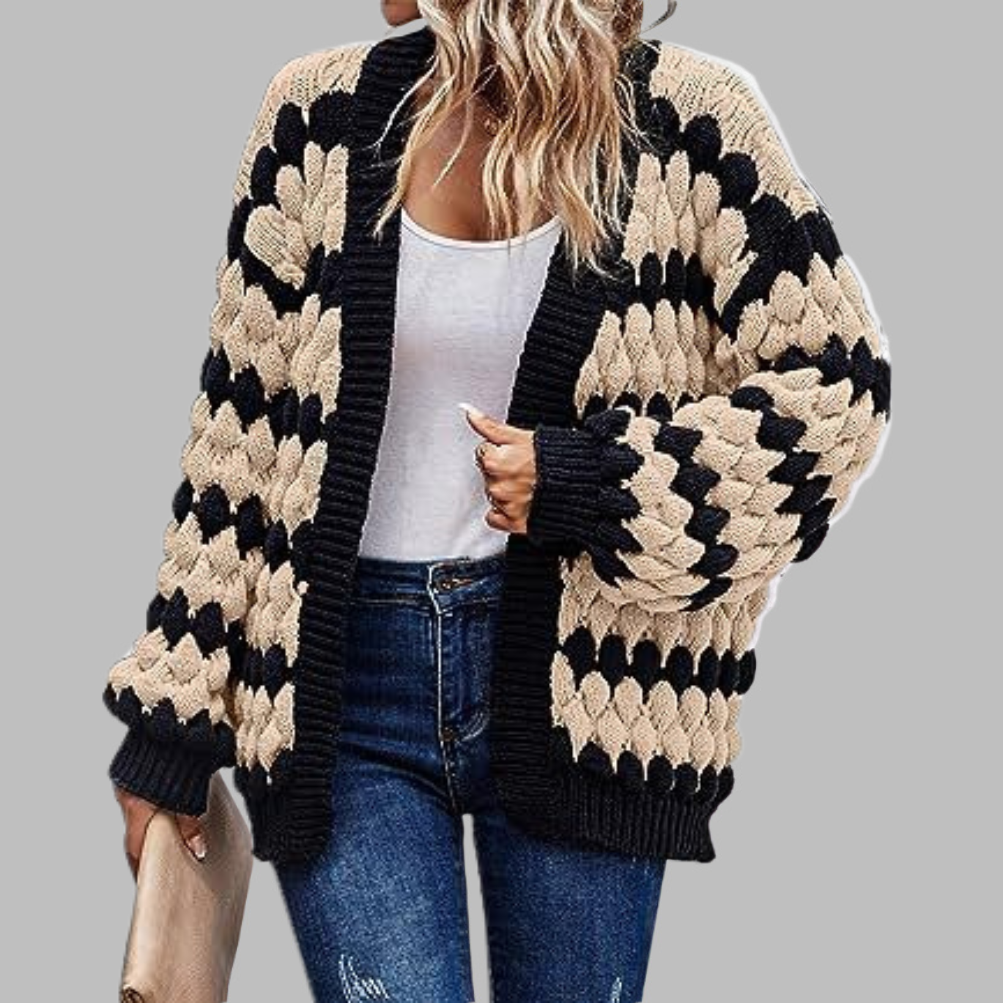 SALVACION – Casual Long Sleeve Drop Shoulder Cardigan