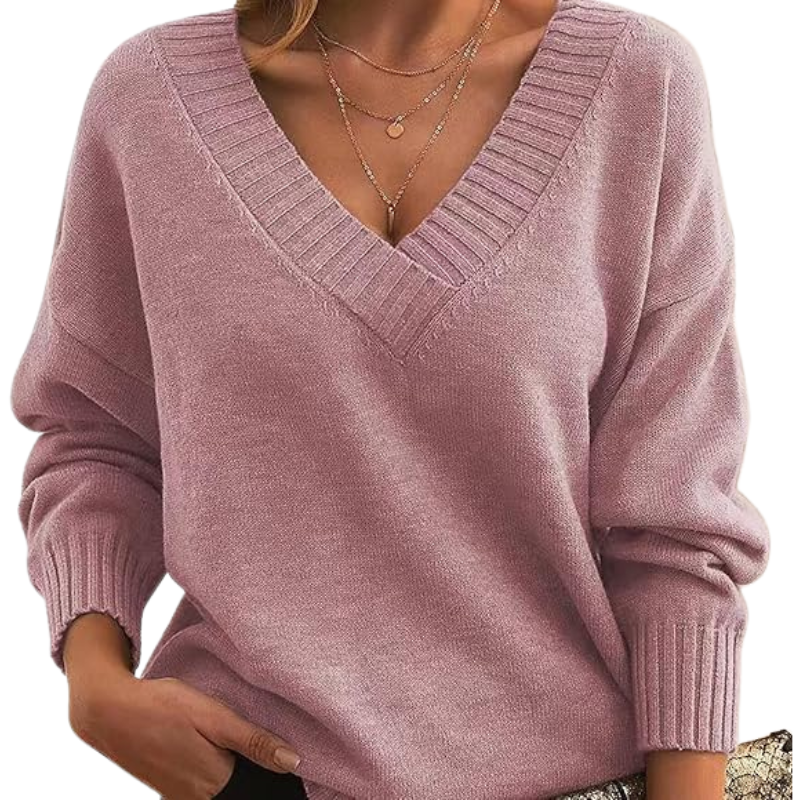 LILLIAN - Lightweight V-Neck Sweater