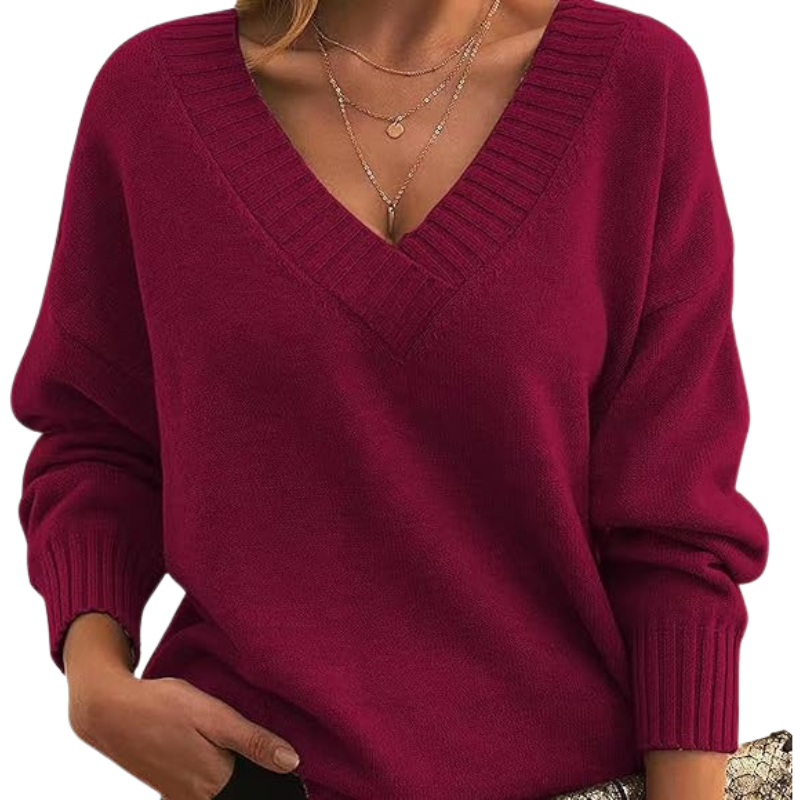 LILLIAN - Lightweight V-Neck Sweater
