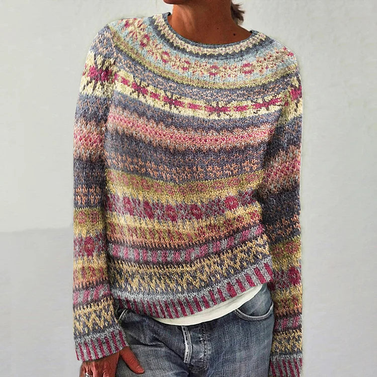 HARPER - Vibrant Fair isle Sweater