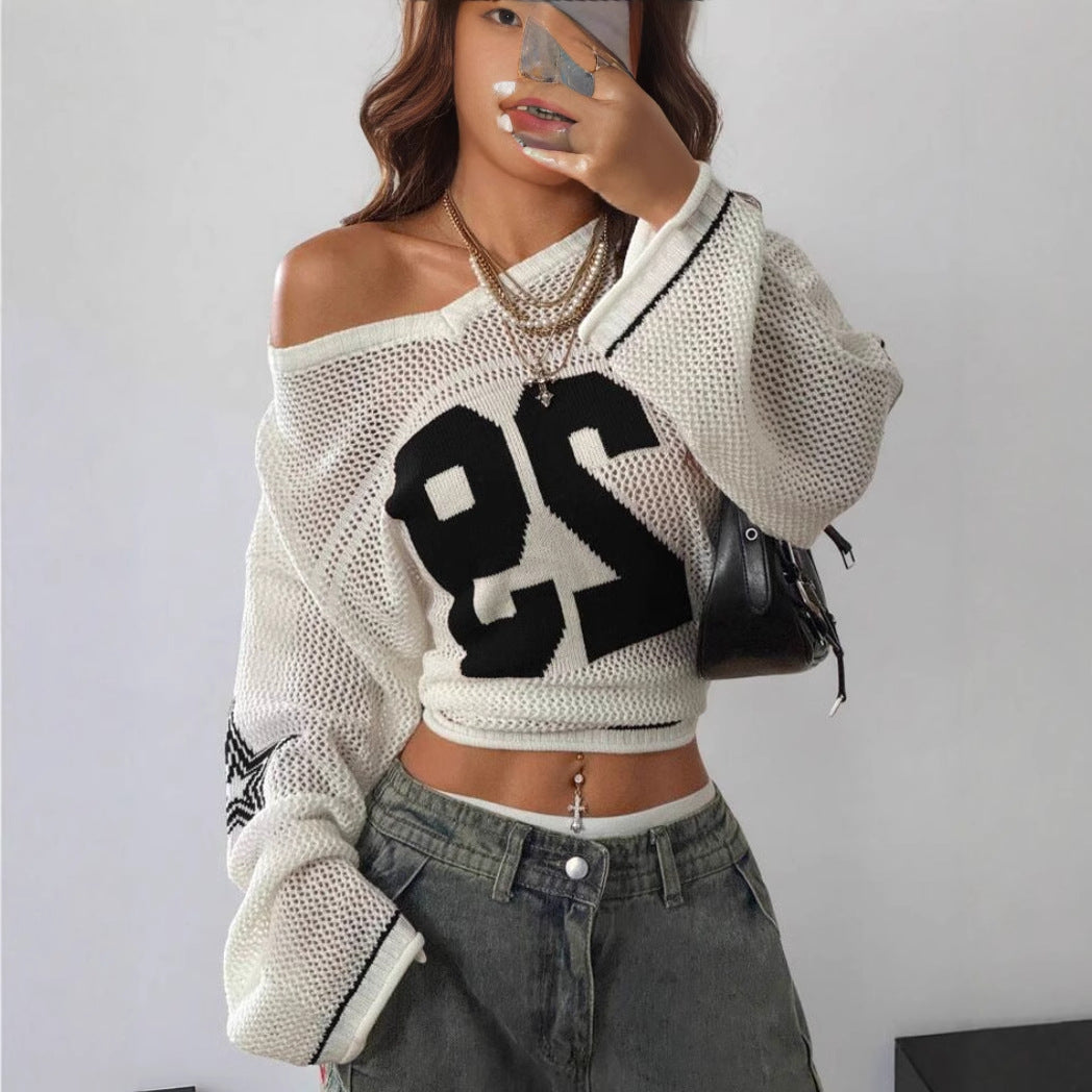 ALON – Retro Long Sleeve Pullover Sweater