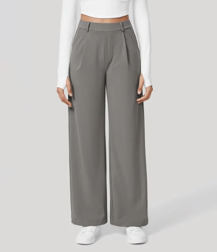 MONAH - Casual Wide Leg Minimalist Trouser