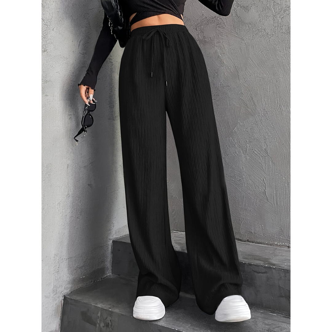 ZABBY - Casual Wide Leg Comfy Everyday Pants