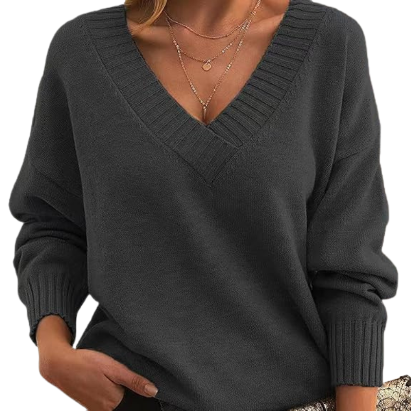 LILLIAN - Lightweight V-Neck Sweater