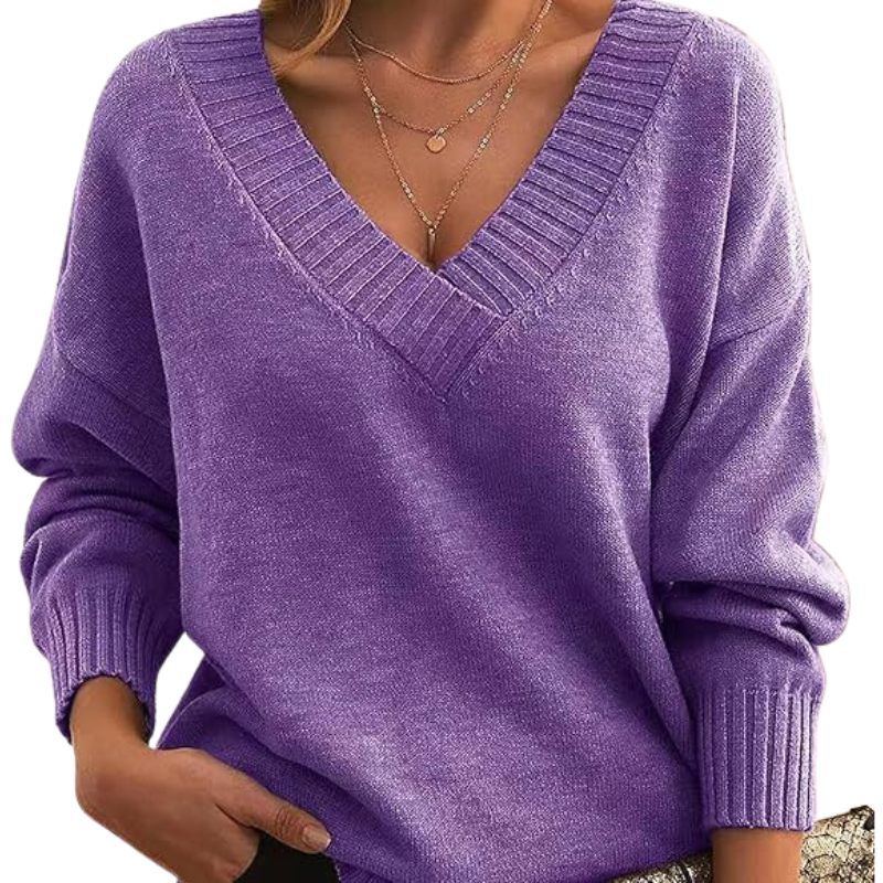 LILLIAN - Lightweight V-Neck Sweater