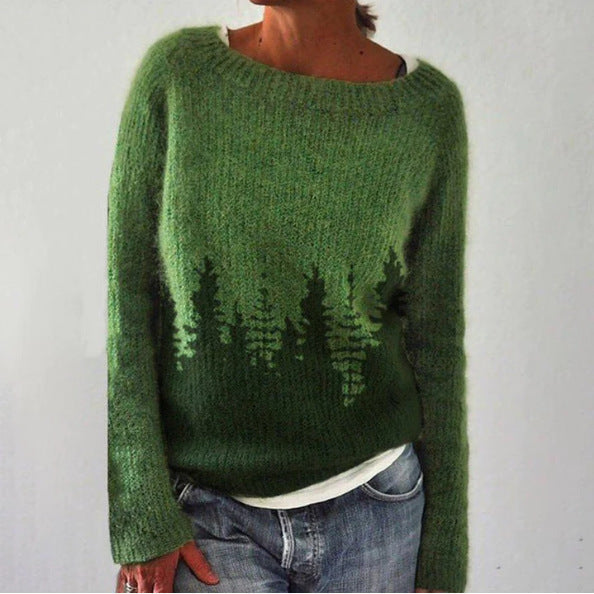 LAURIE - Forest Knit Sweater