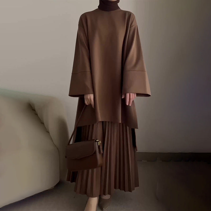 OPHELIE - Chic Pleated Two-Piece Set