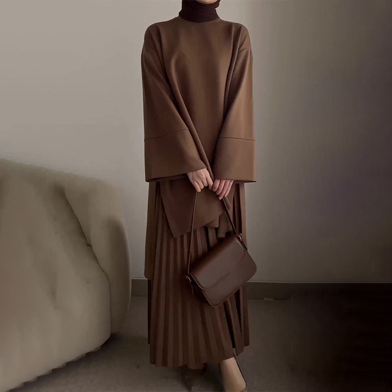 OPHELIE - Chic Pleated Two-Piece Set